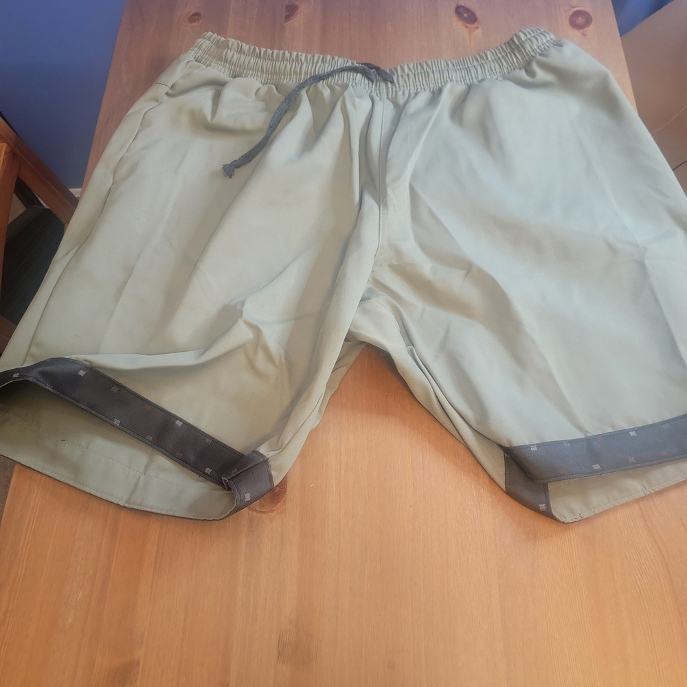 Men's Athletic Olive Shorts with Drawstring